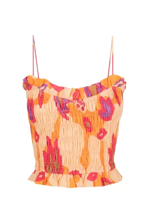 Ruffled Spaghetti Top