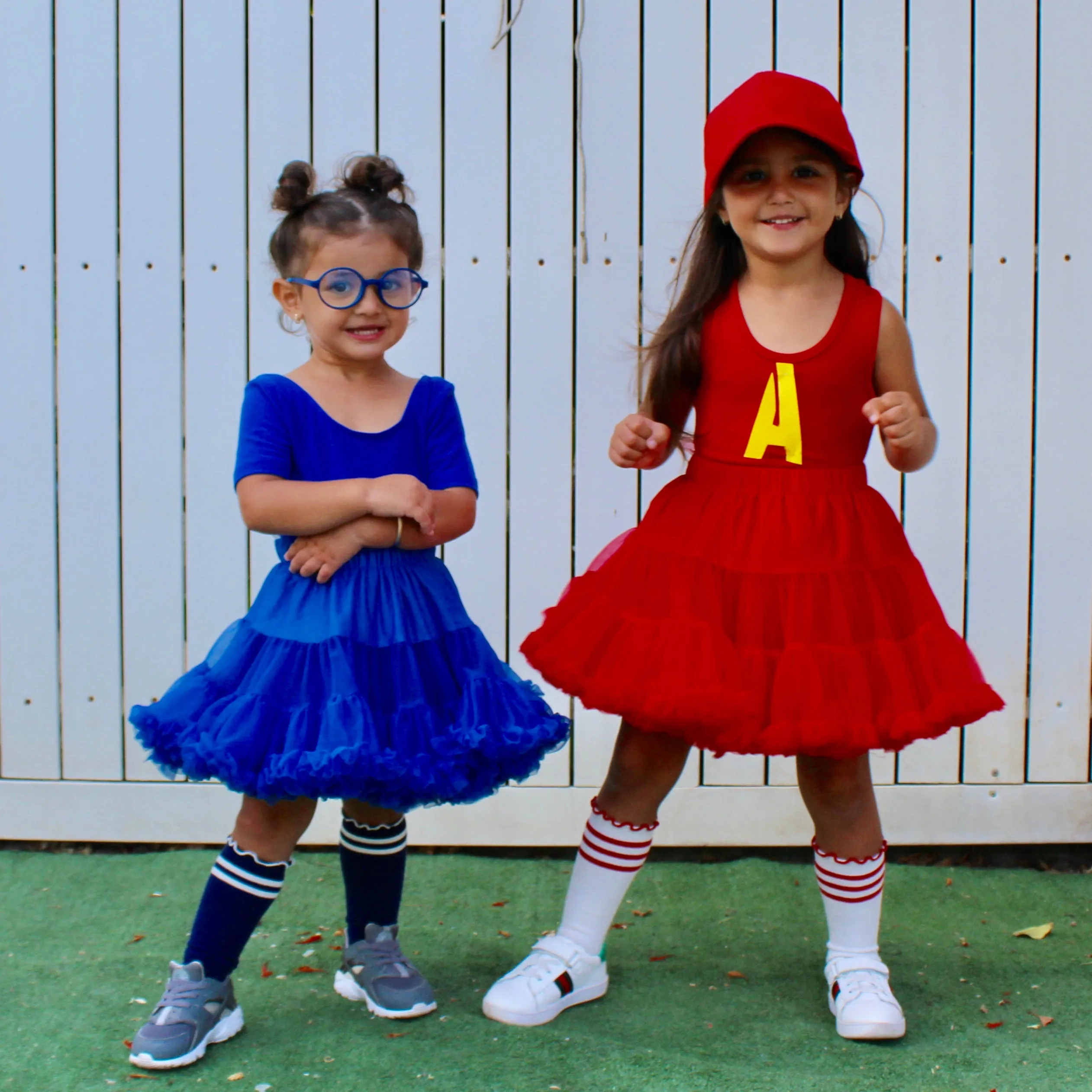 Ruffled Tulle Tutu Skirt for Toddlers - Red