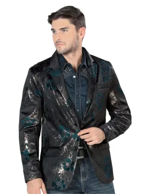 Saco de Vestir Estampado Floral para Hombre 'Lamasini' - ID: 501