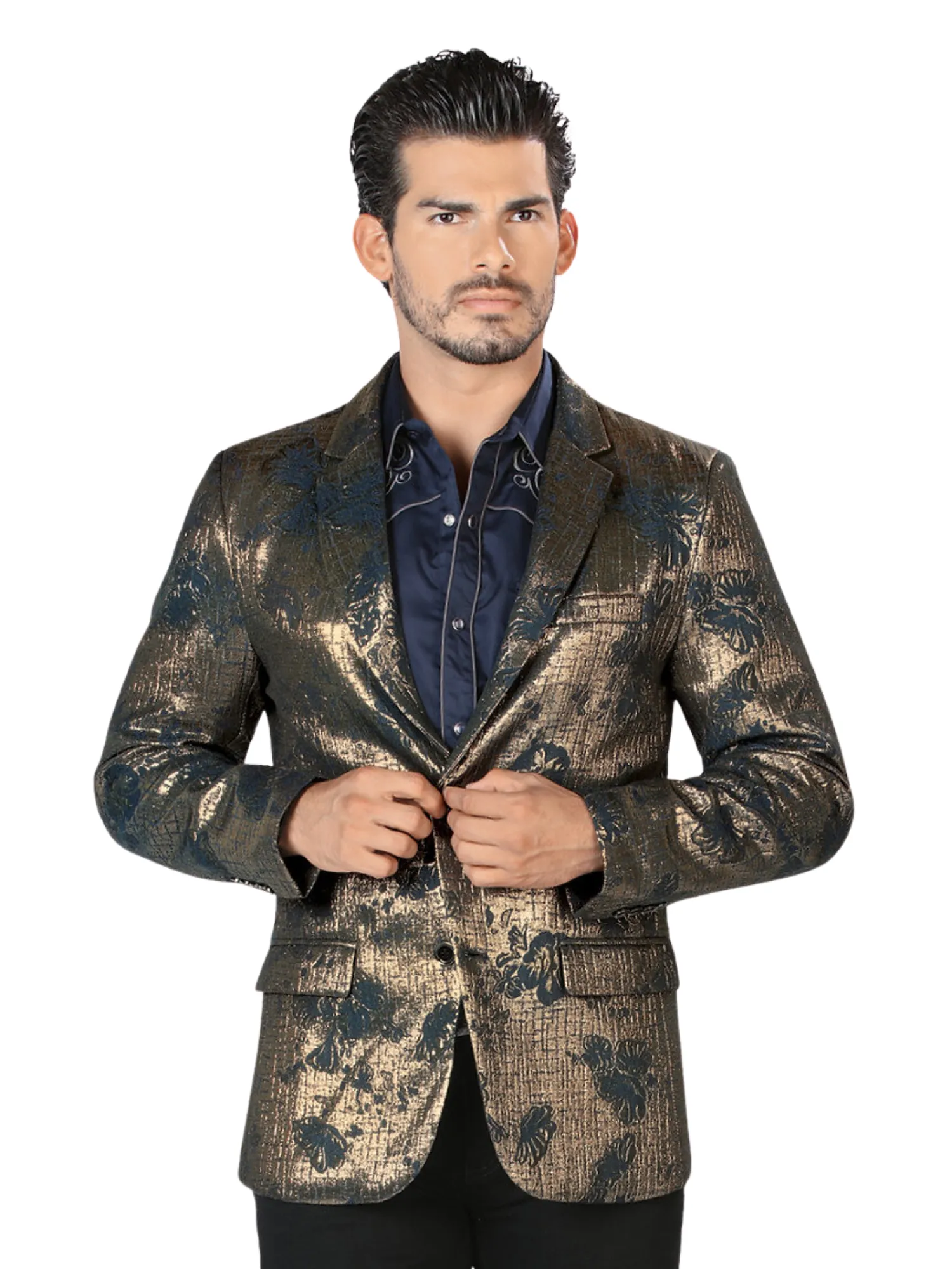 Saco de Vestir Estampado Floral para Hombre 'Lamasini' - ID: 502