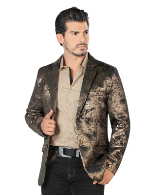 Saco de Vestir Estampado Floral para Hombre 'Lamasini' - ID: 502