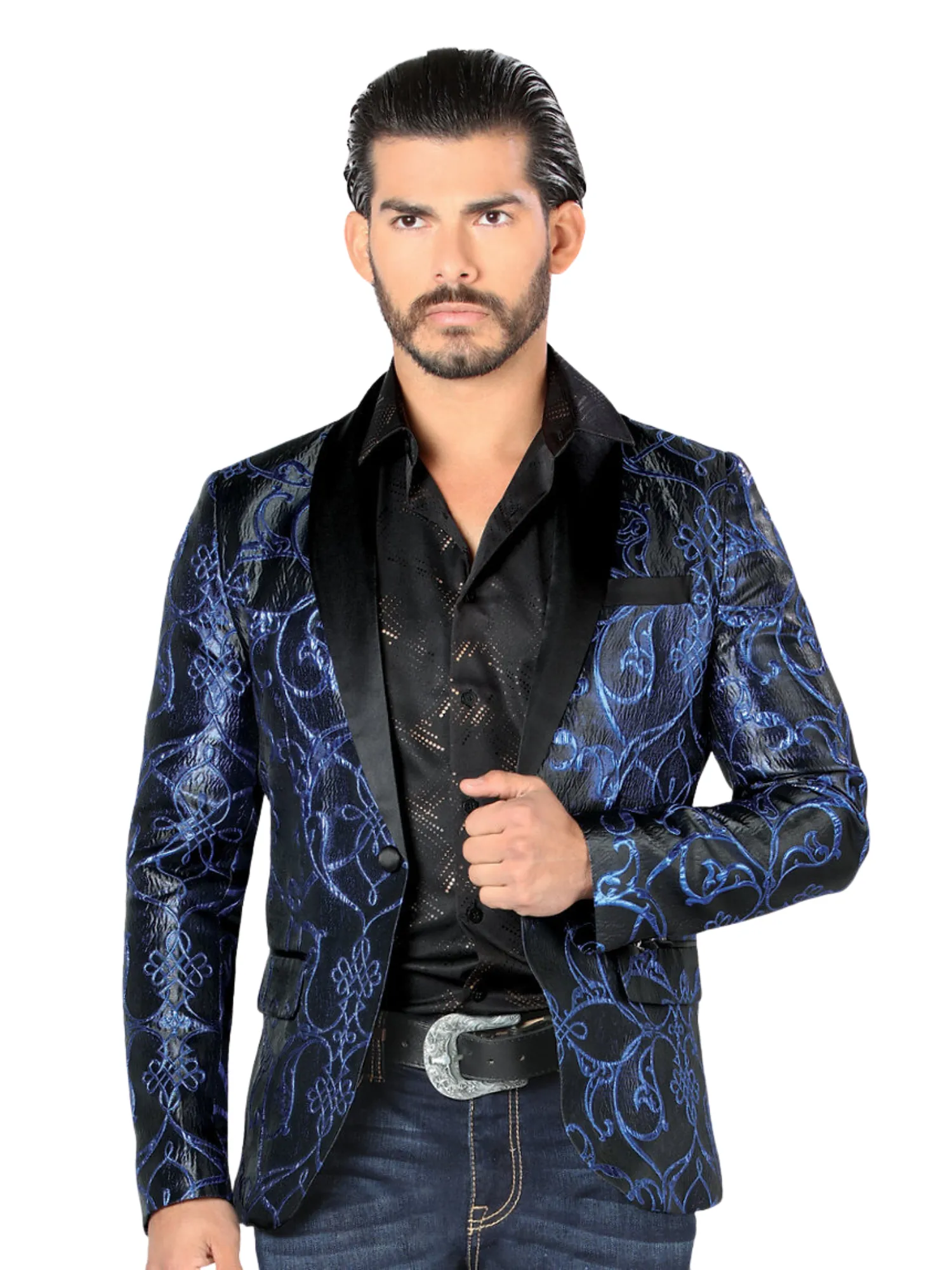 Saco de Vestir Jacquard para Hombre 'Lamasini' - ID: 35201
