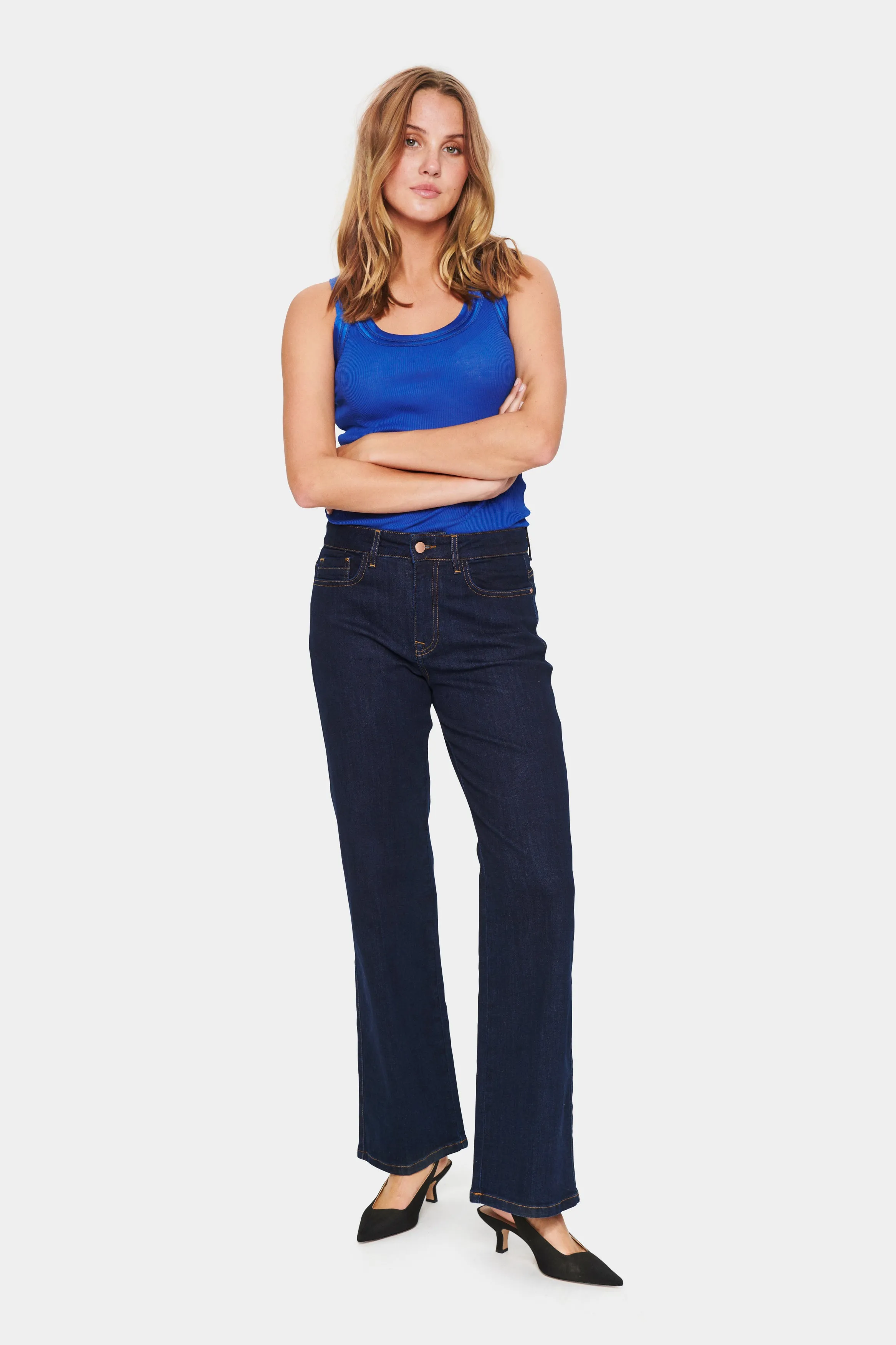 Saint Tropez Maya Tank Top in Surf Blue