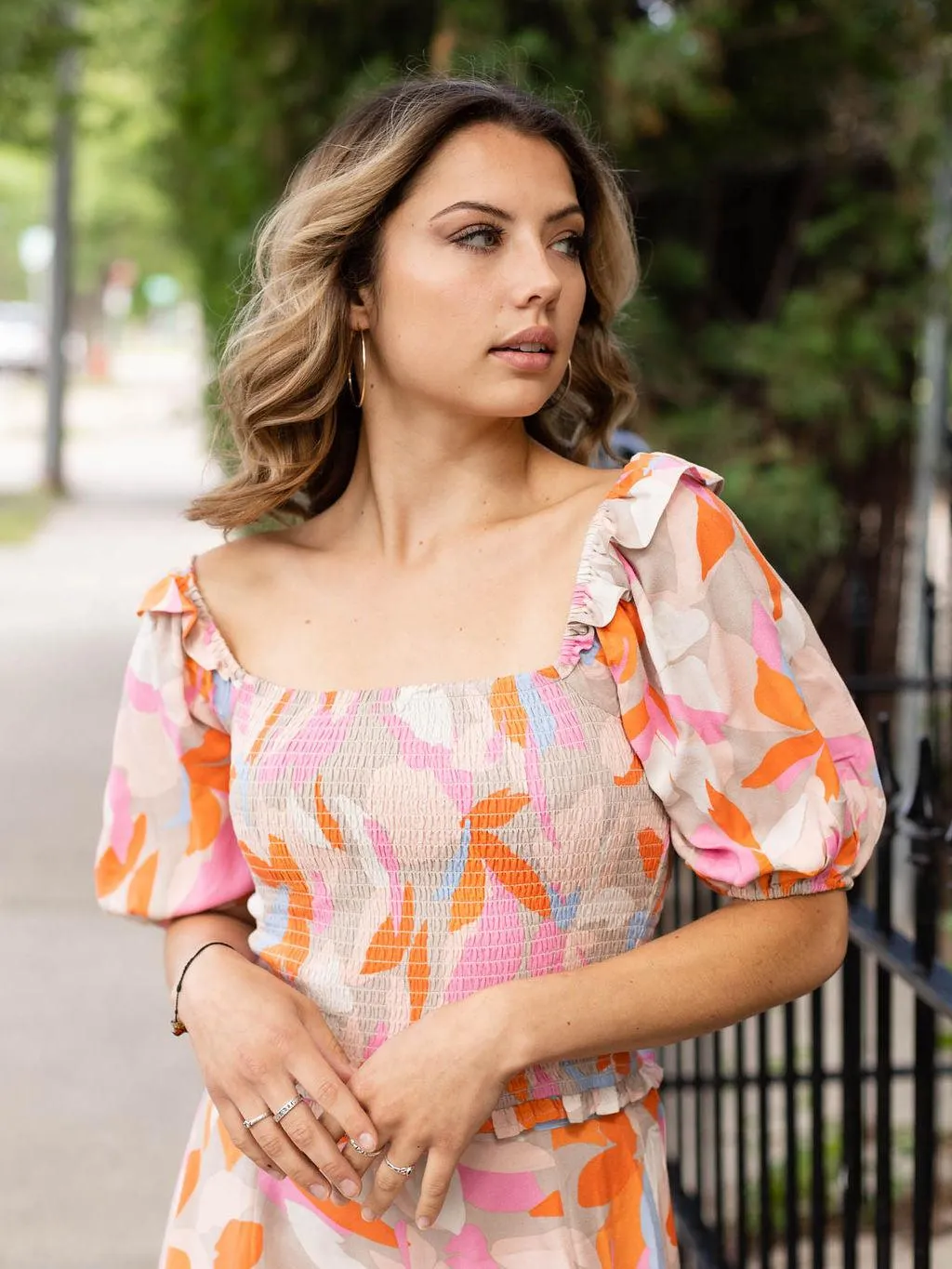 Saltwater Luxe Blooming Sunset Anna Top