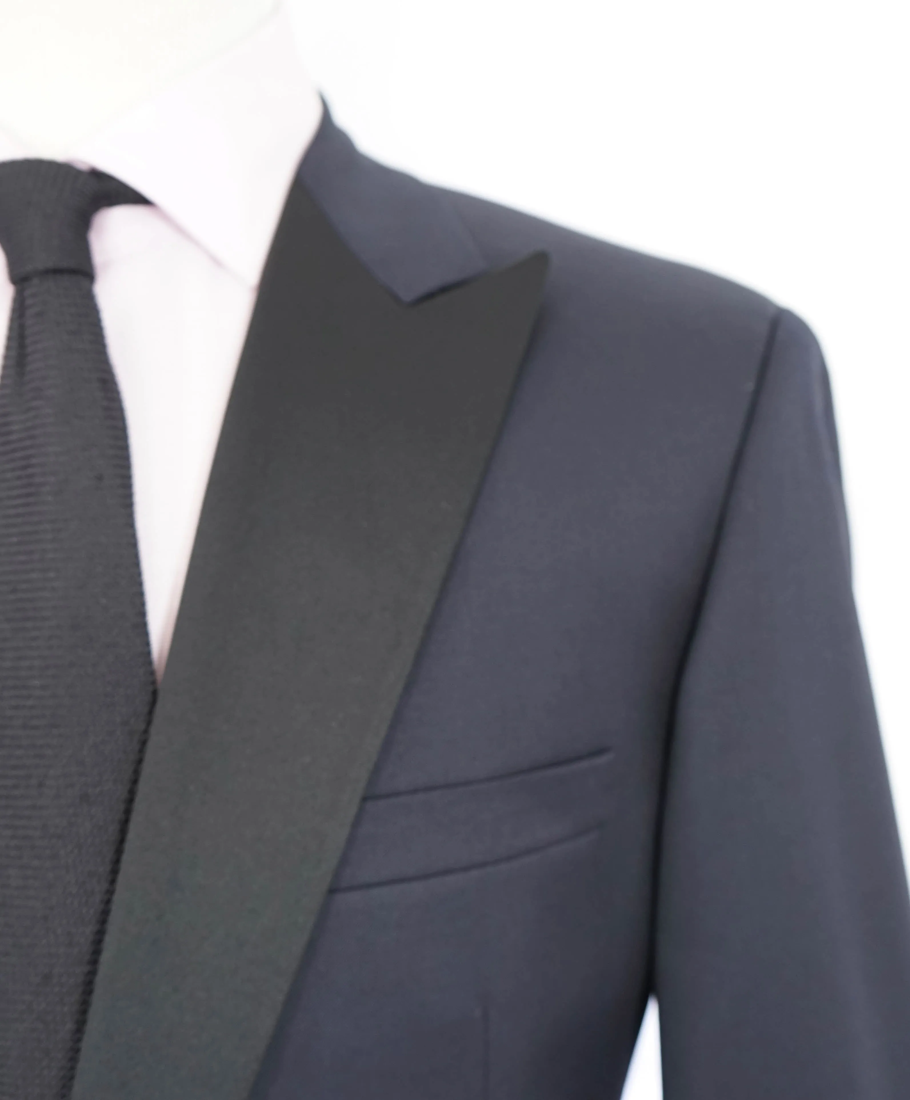 SAMUELSOHN - 1-Button NAVY BLUE Notch Lapel Tuxedo Super 120's Suit - 46L 38W