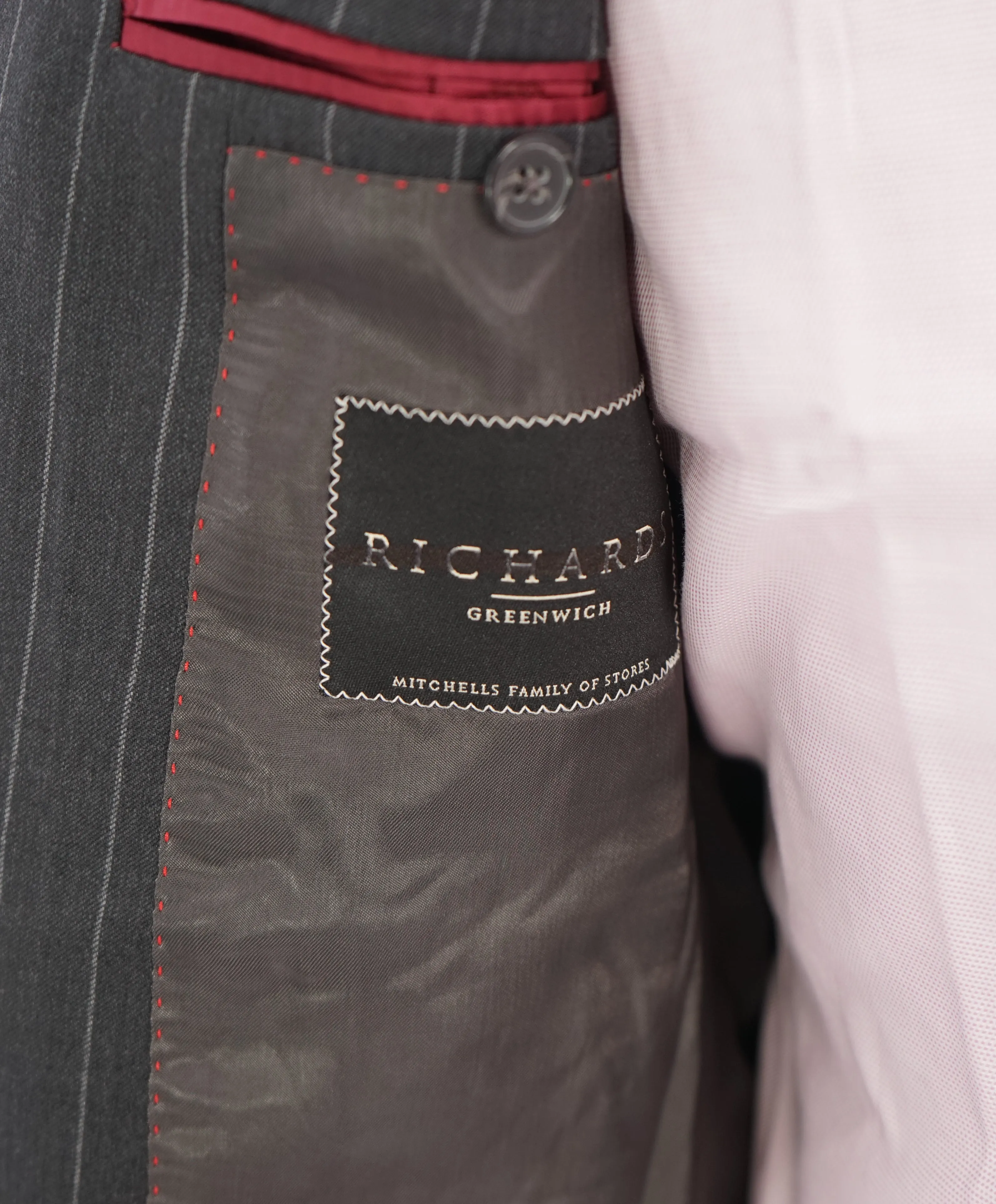 SAMUELSOHN - LORO PIANA "Extreme" Super 120’s Chalk Stripe Suit - 38R