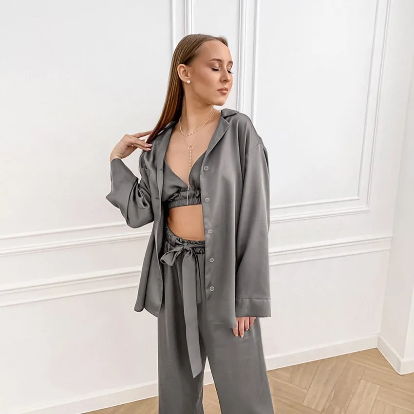 Satin Bliss Robe Set