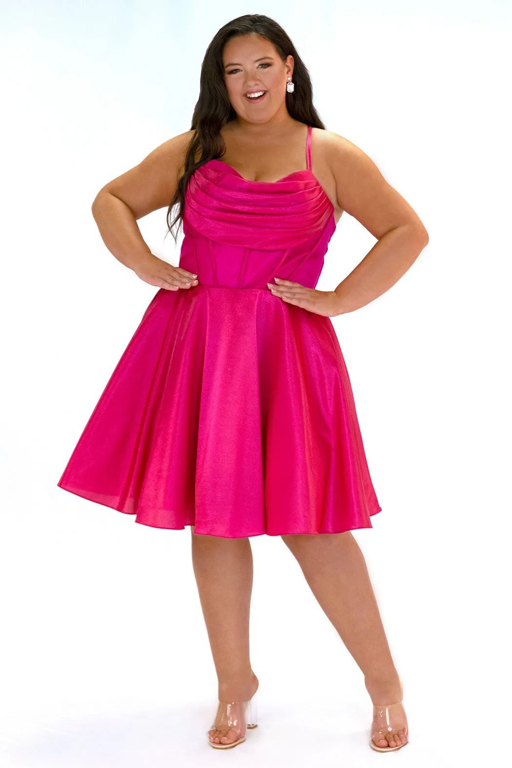 Satin Secret Party Dress <br> SC8139