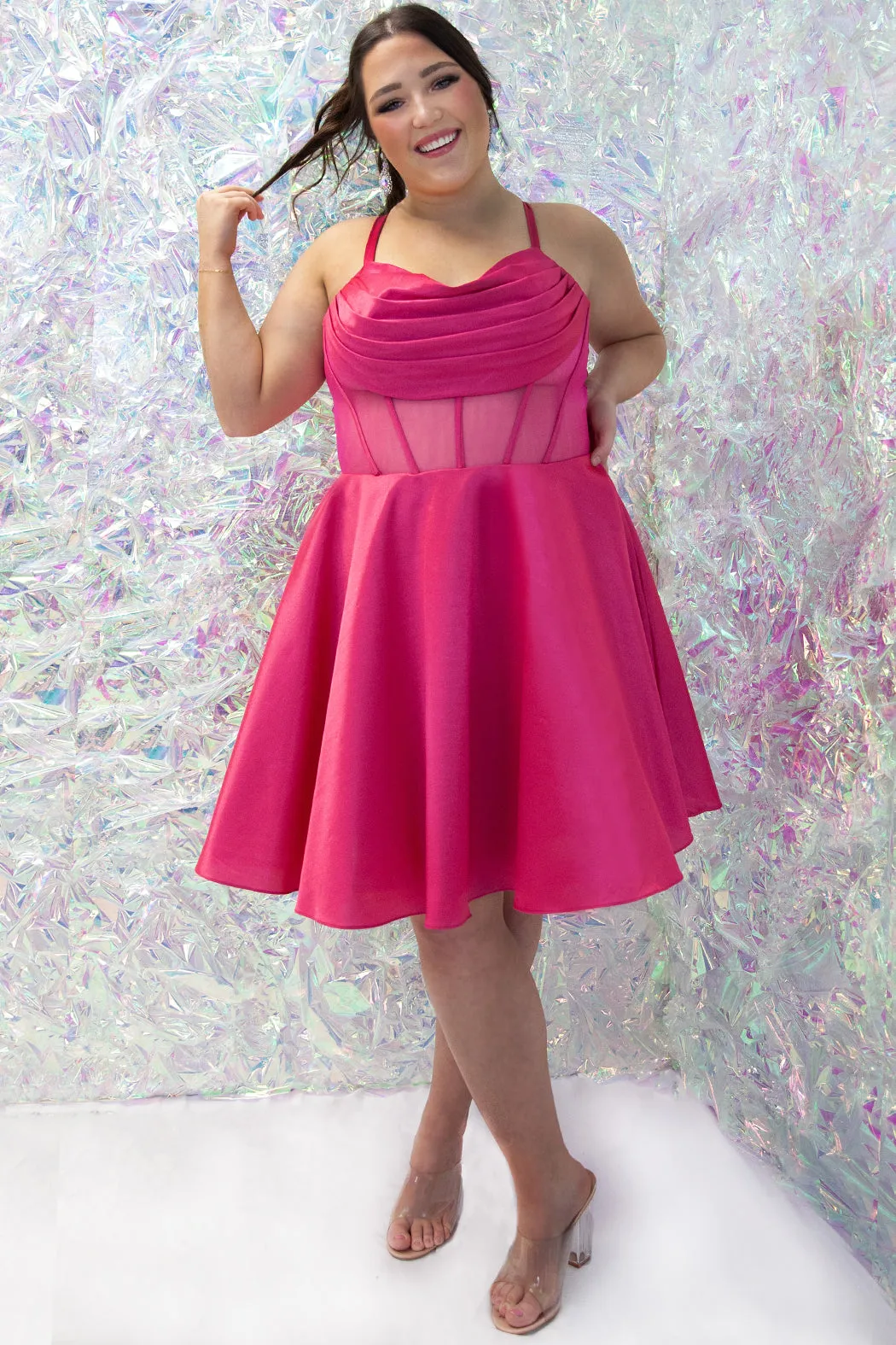 Satin Secret Party Dress <br> SC8139