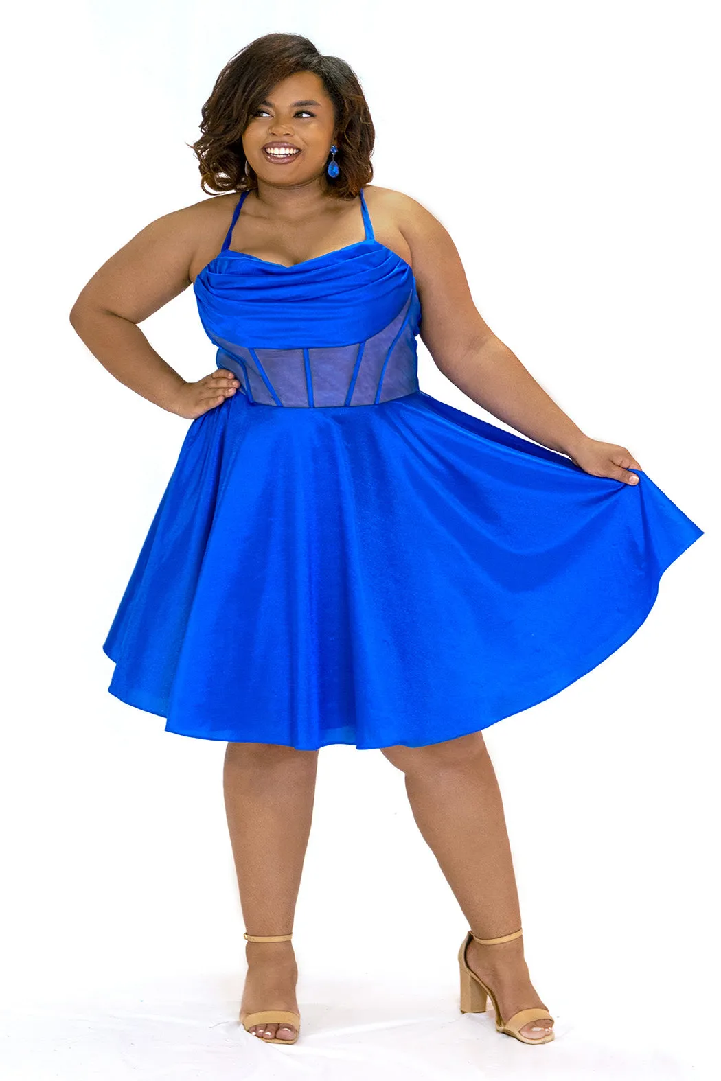 Satin Secret Party Dress <br> SC8139