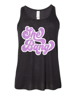 SheBang Flowy Tank Top - Black