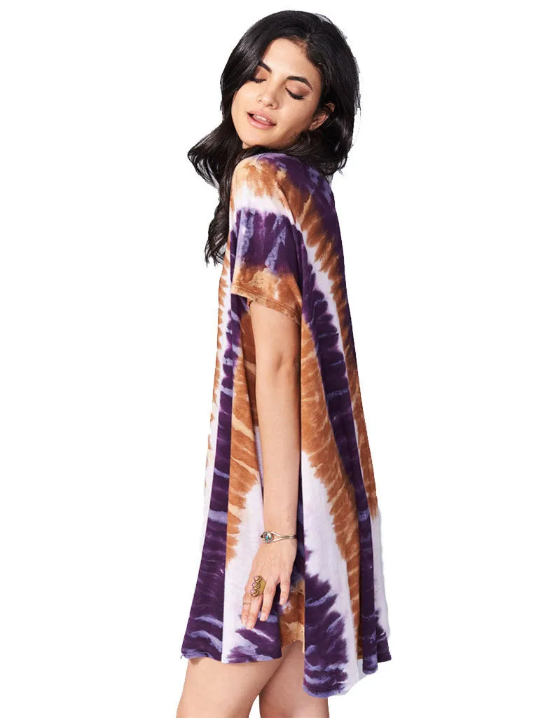 Show Me Your Mumu Gant Flow Dress in Tiger Tie Dye