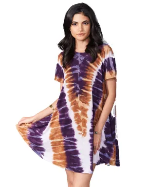 Show Me Your Mumu Gant Flow Dress in Tiger Tie Dye