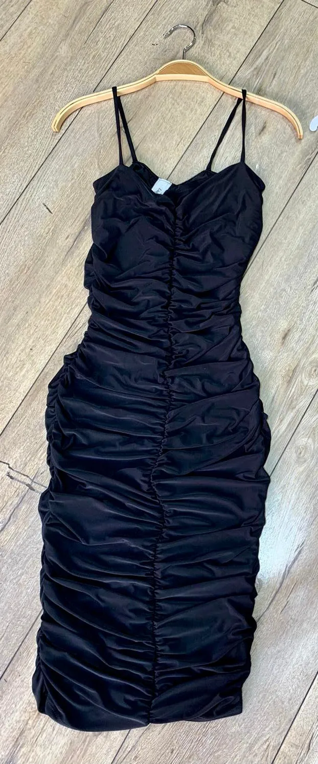 Sienna Long Black Dress
