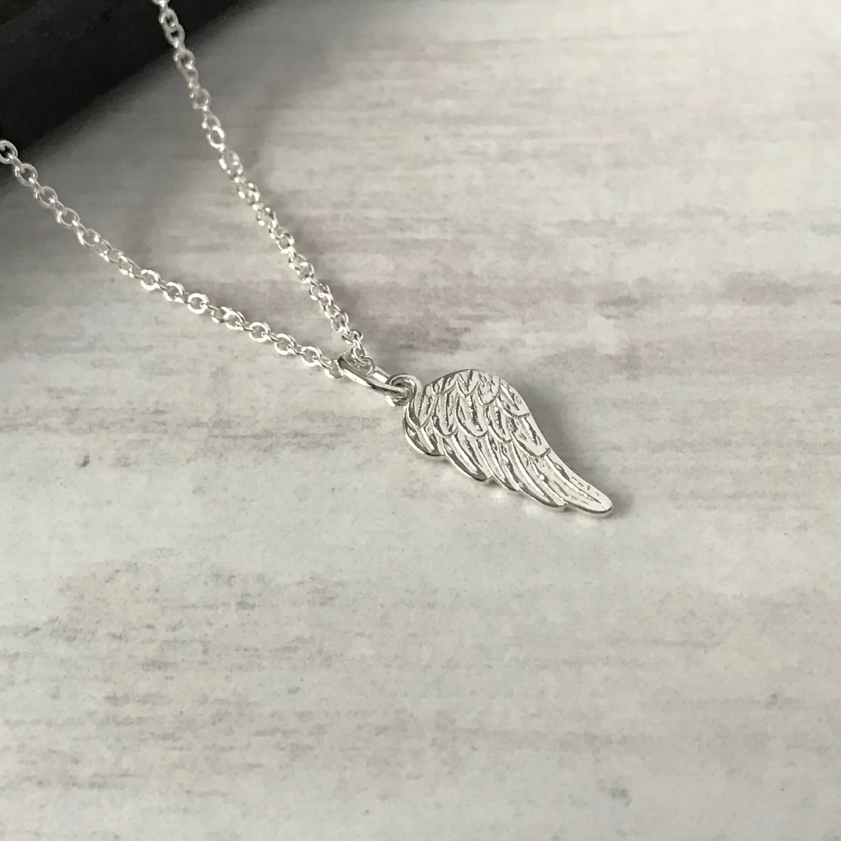Silver Angel Wing Necklace