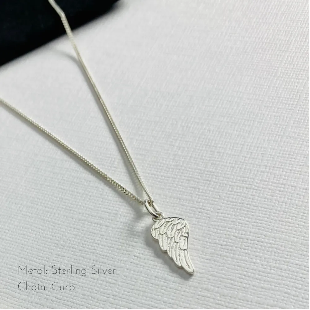 Silver Angel Wing Necklace