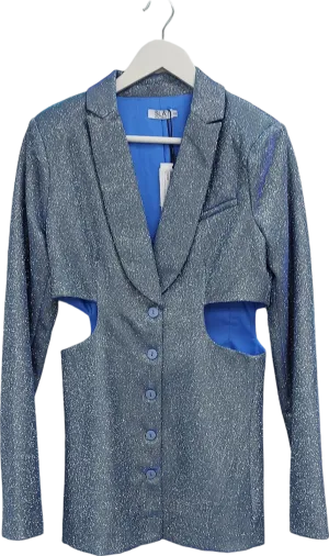 SLA the label Blue Cleo Blazer Dress UK S