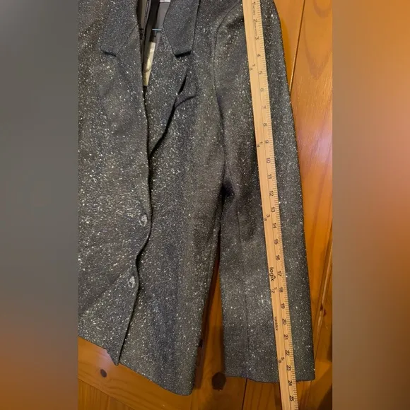 SLA THE LABEL Grey Paloma Blazer women’s sz Small- grey glitter- NWT