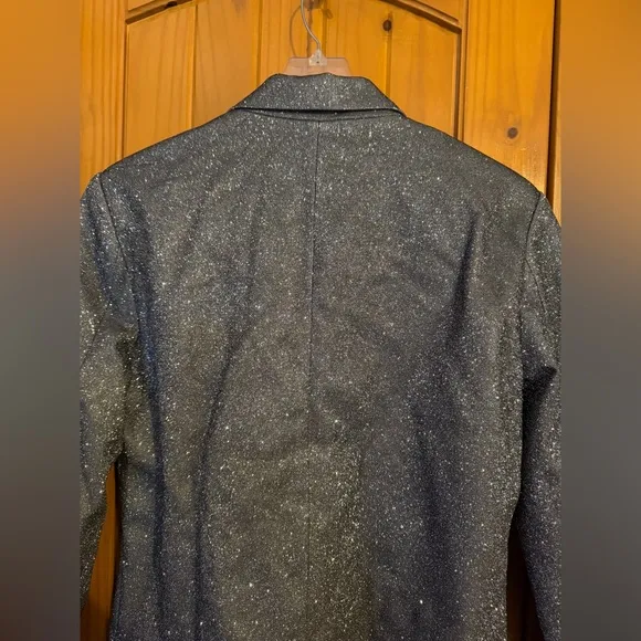 SLA THE LABEL Grey Paloma Blazer women’s sz Small- grey glitter- NWT
