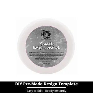 Small Edge Control Top Label Template 223