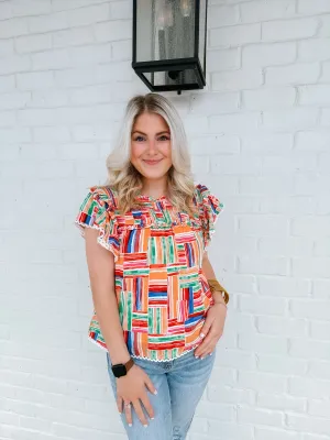 Smocked Yoke Top