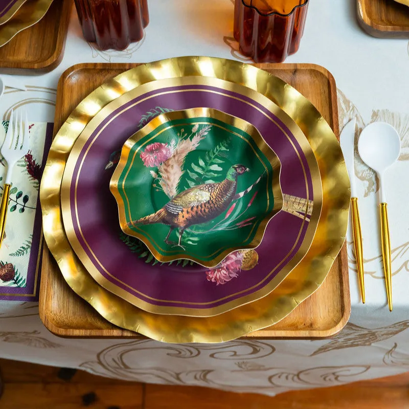 Sophistiplate Feather Grove Wavy Appetizer Bowls