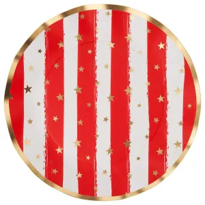 Sophistiplate Wavy Dinner Plate Patriotic Confetti