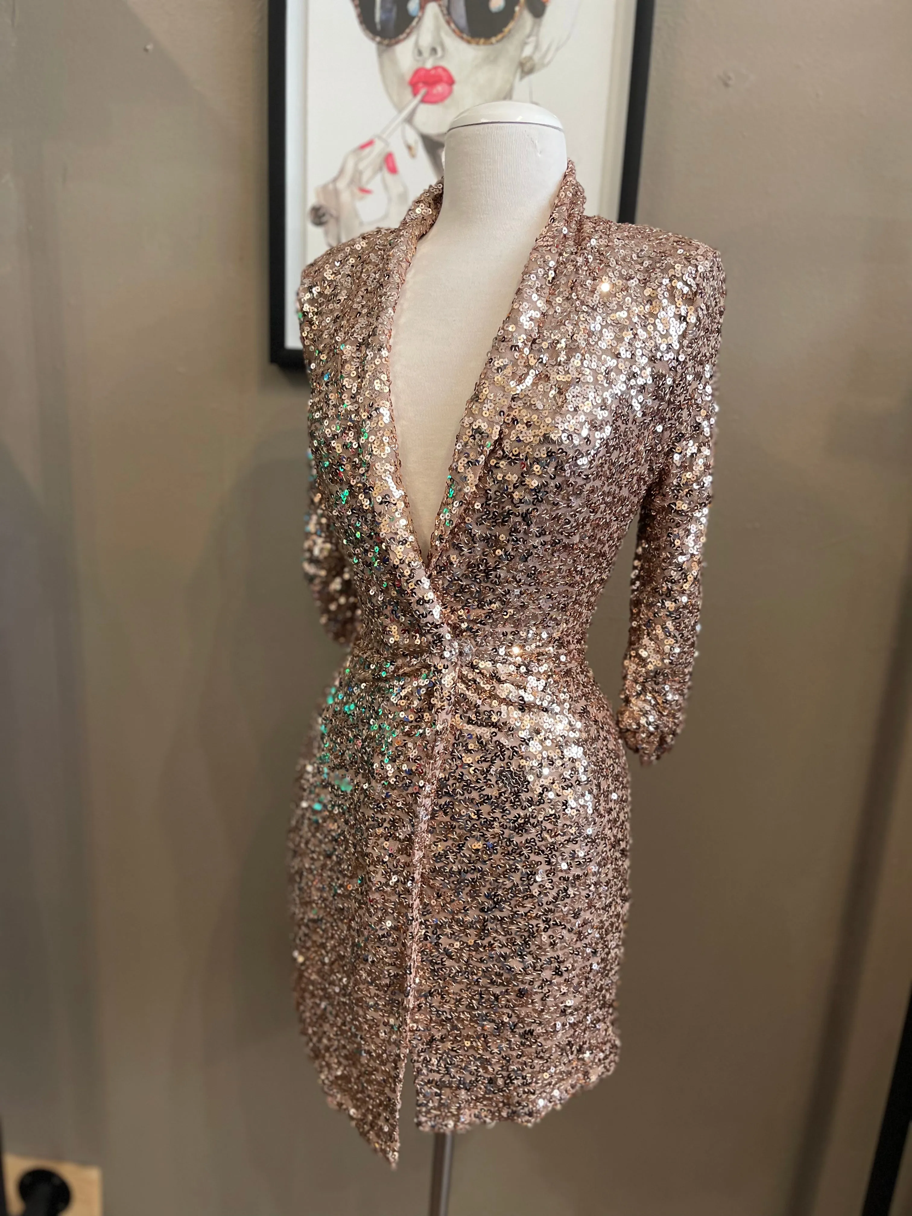 Sparkle Blazer Short Dress