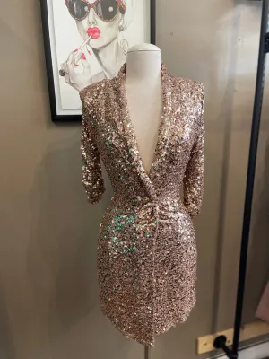 Sparkle Blazer Short Dress