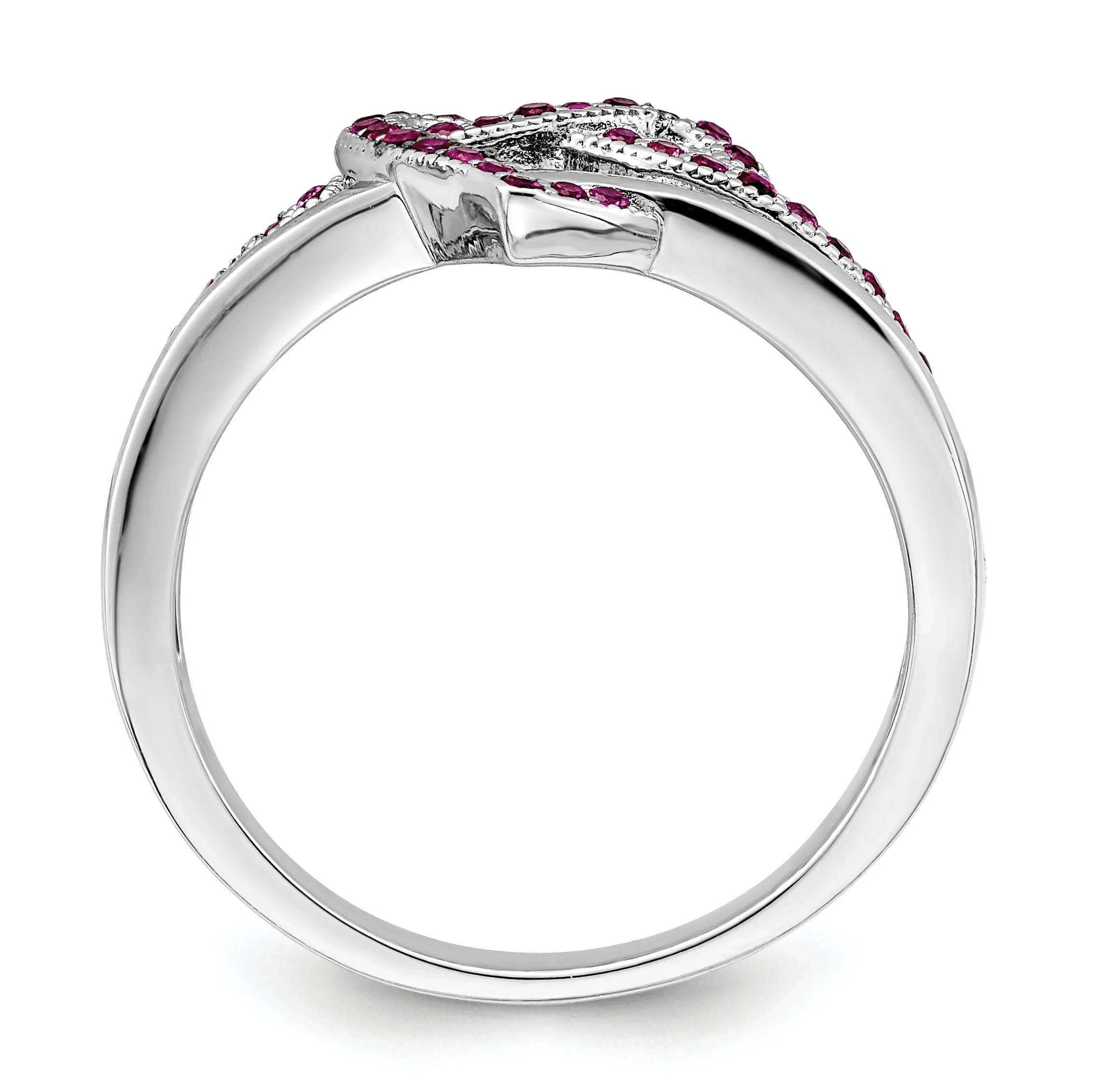 Sterling Silver Cubic Zirconia Heart Ring