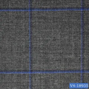 Stone Grey with Blue Windowpane Jacket