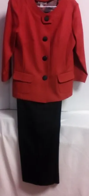 Suit/Blazer3piece Rust/Black Suit