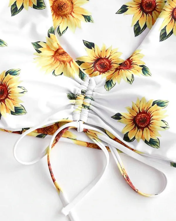 Sunflower Ruffled Three Pieces