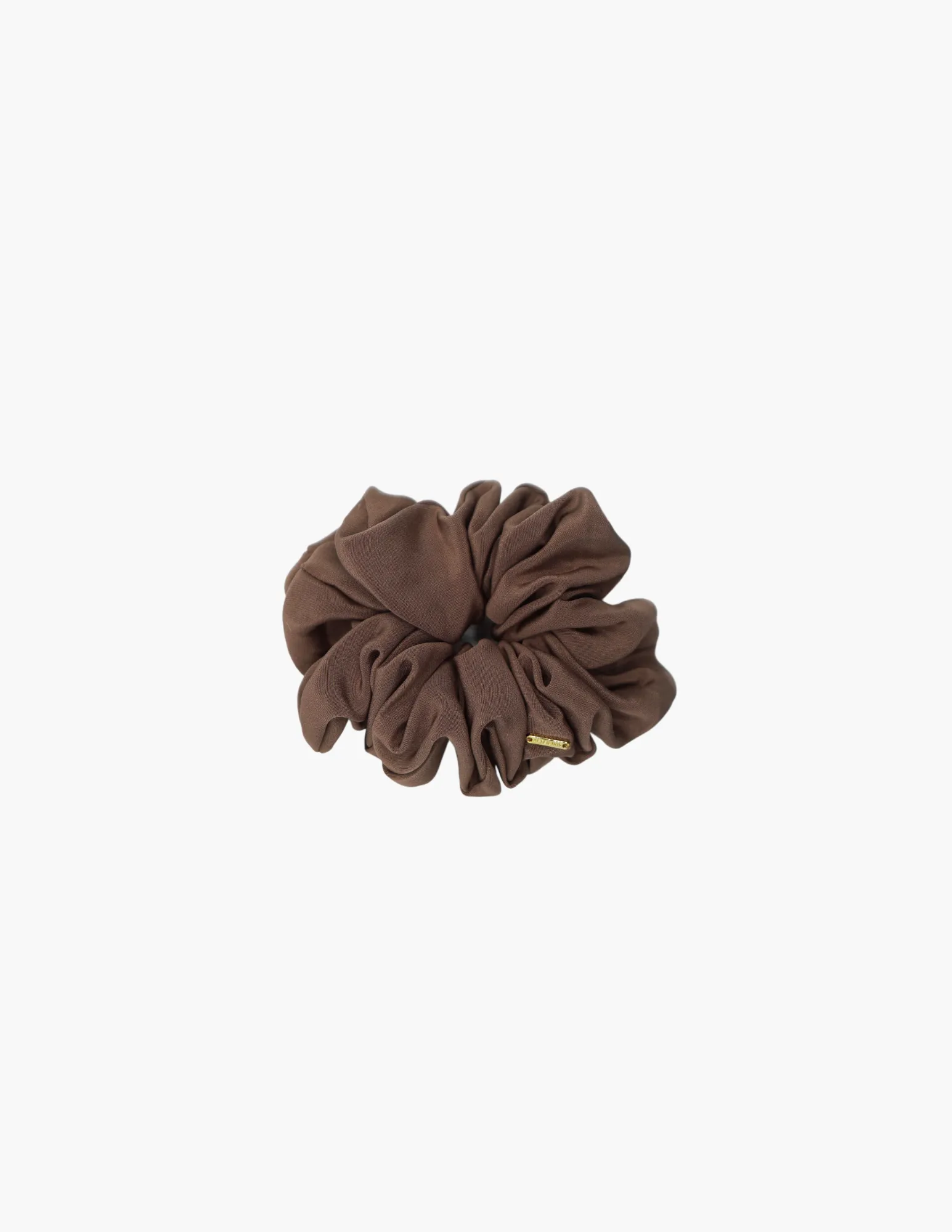 THE ALICE SCRUNCHIE MEDIUM - SADDLE