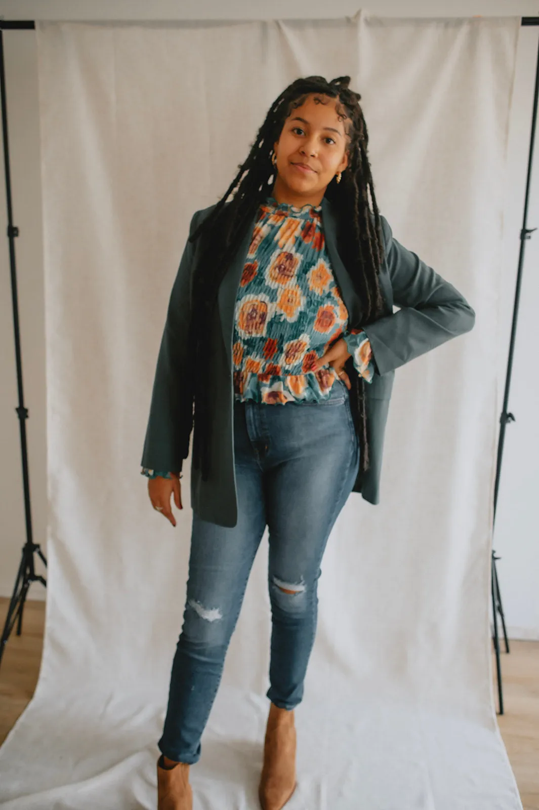 The Danta Blazer - Cilantro - PLUS
