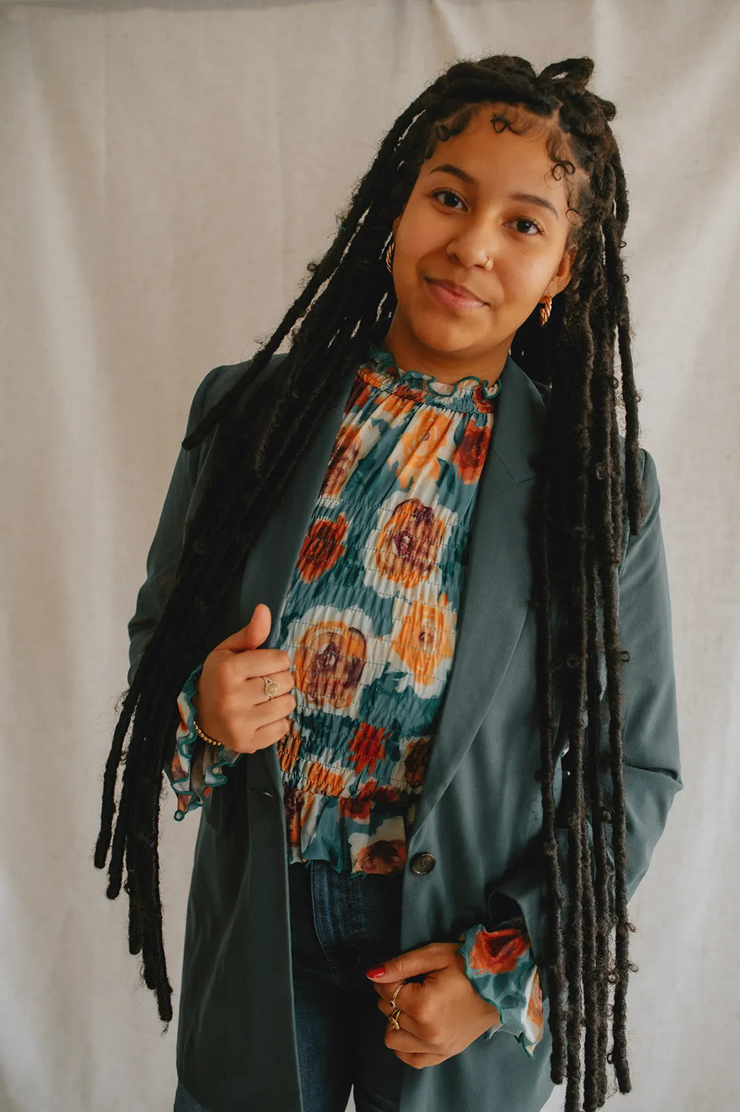 The Danta Blazer - Cilantro - PLUS