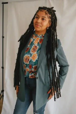 The Danta Blazer - Cilantro - PLUS