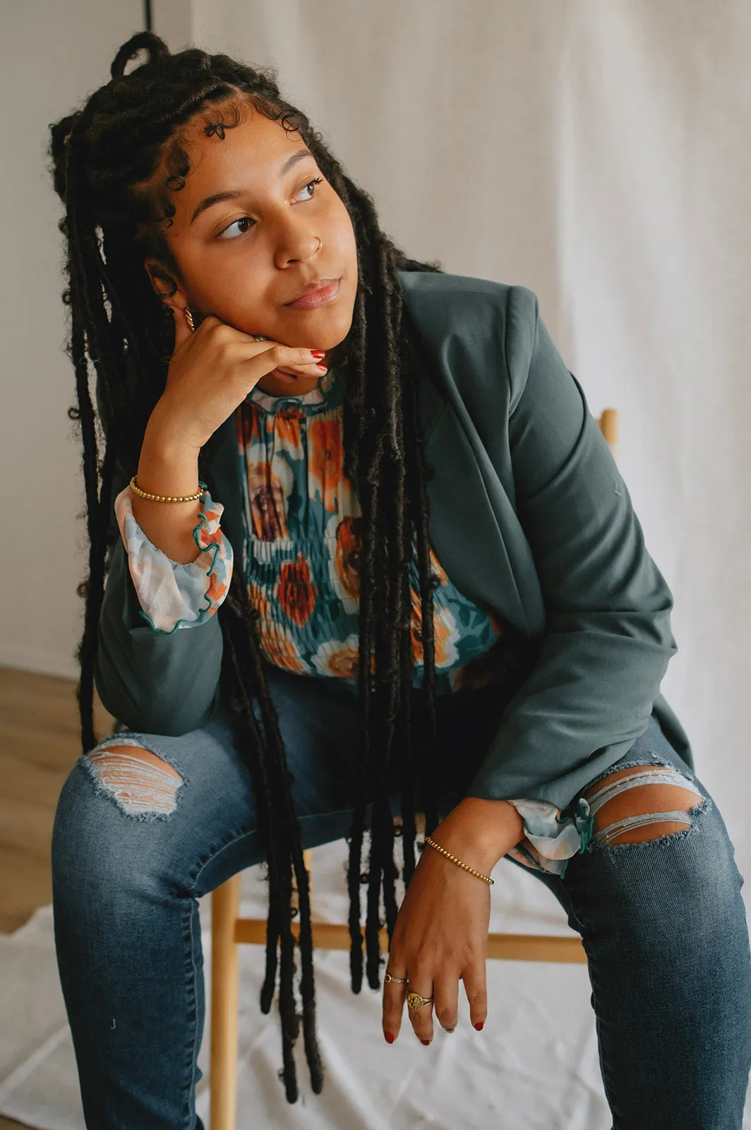 The Danta Blazer - Cilantro - PLUS