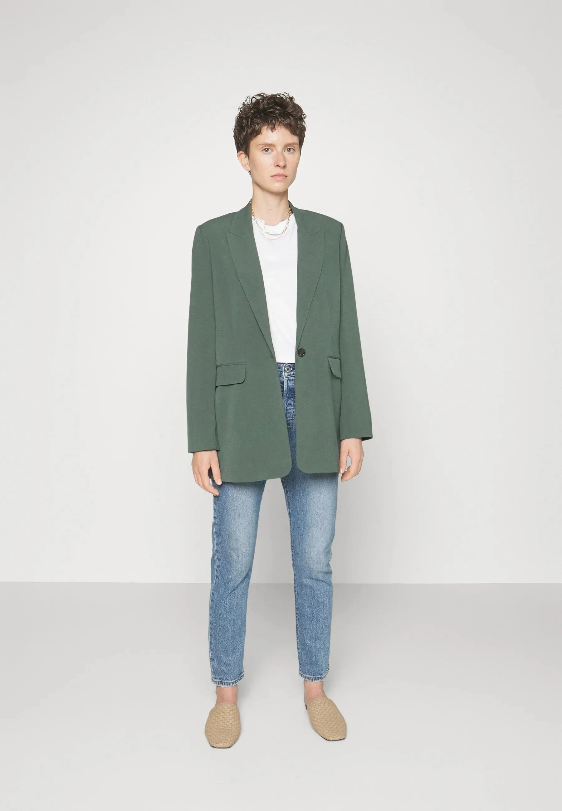 The Danta Blazer - Cilantro - PLUS