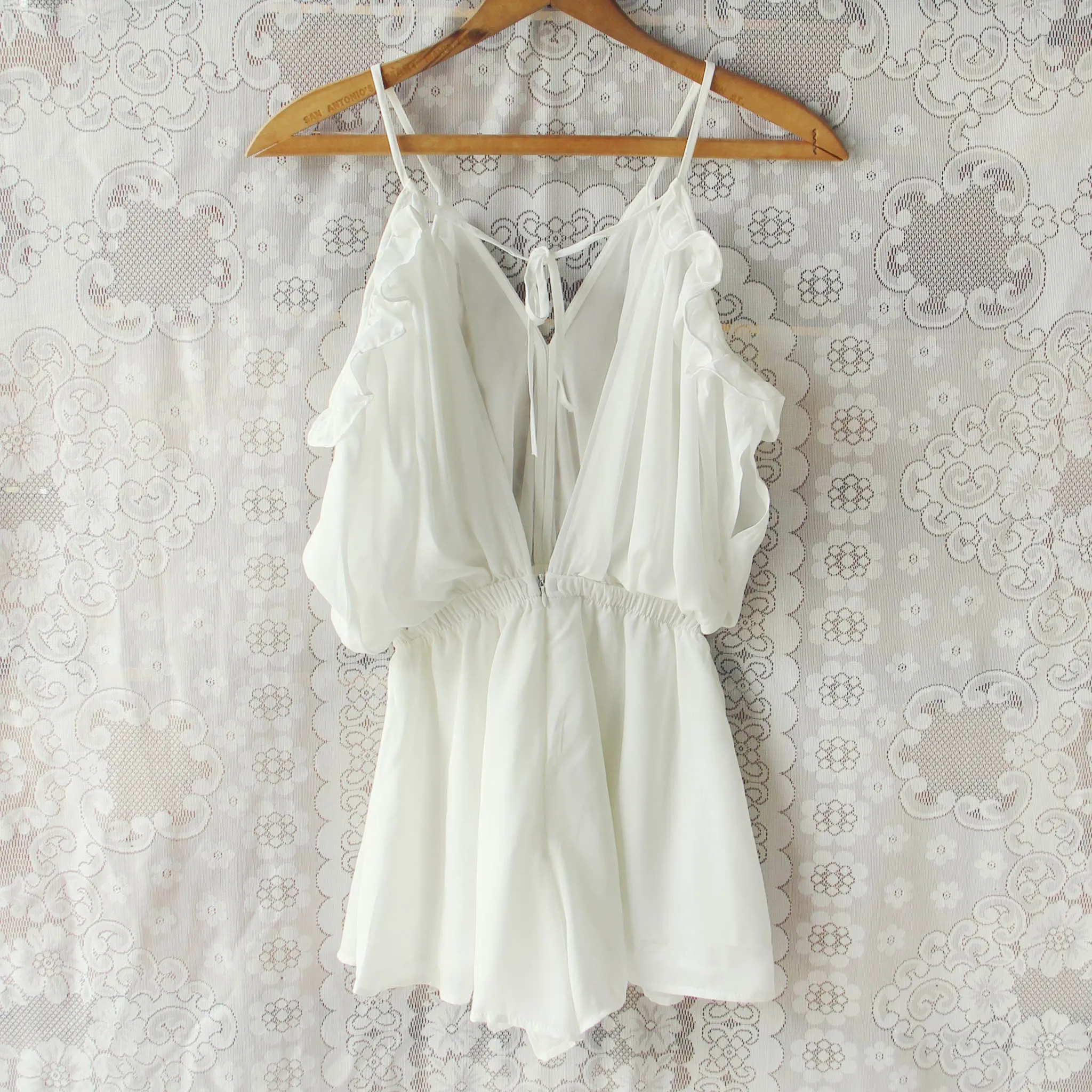 The Drifter Romper in White