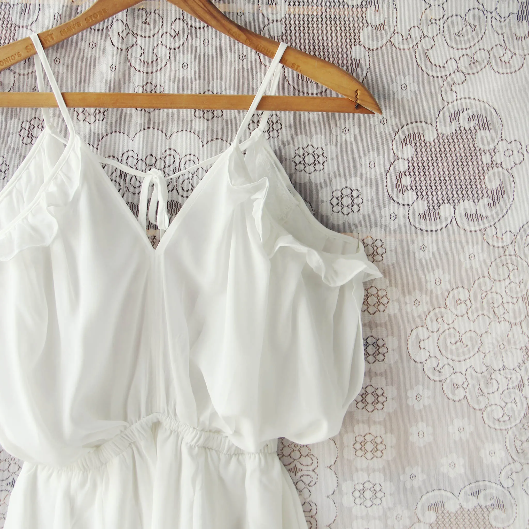 The Drifter Romper in White