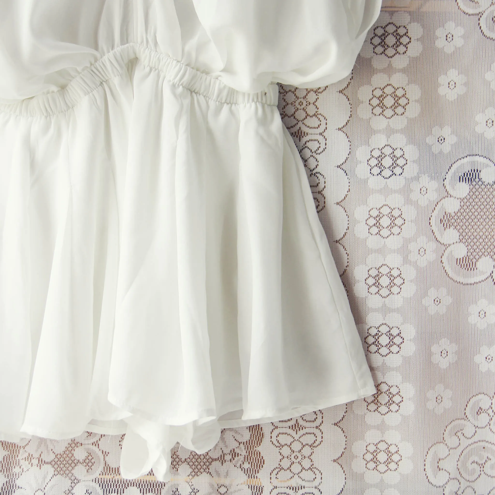 The Drifter Romper in White