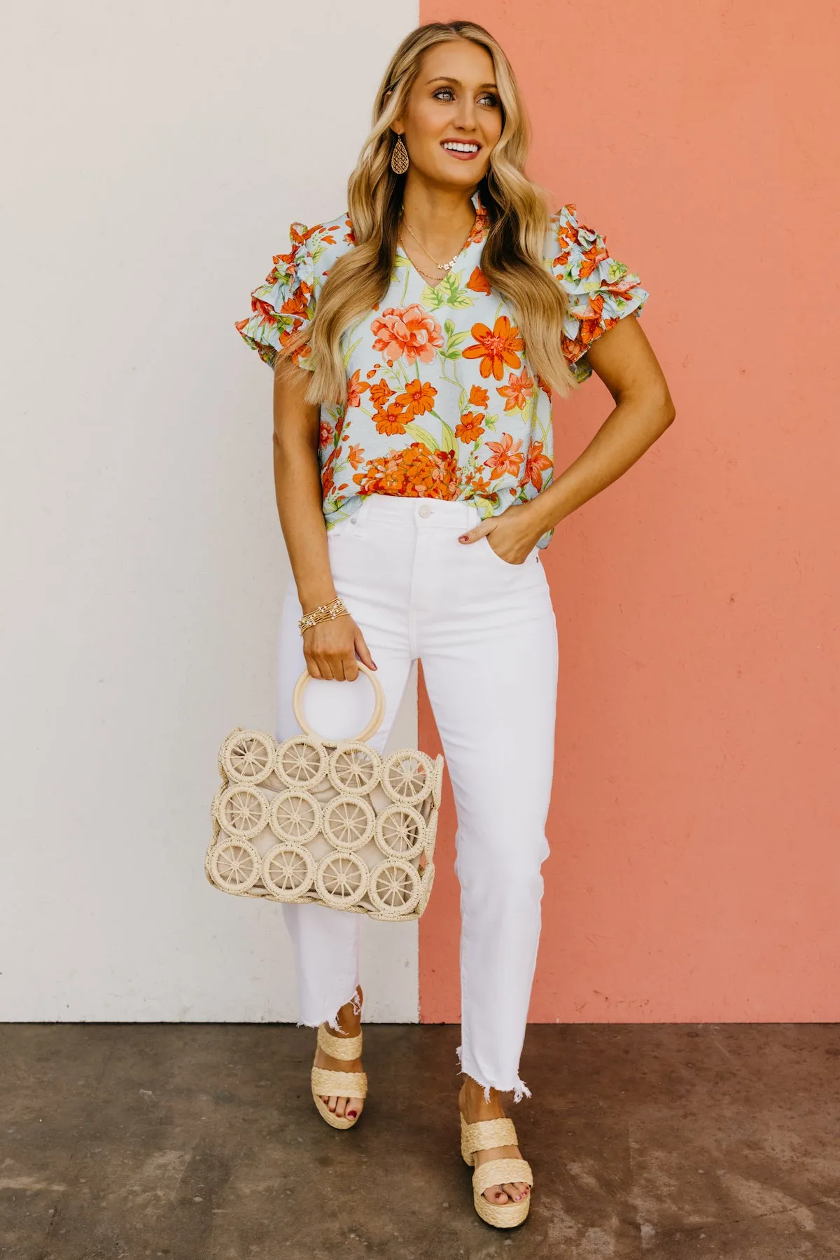 The Gerardo Floral Textured Top