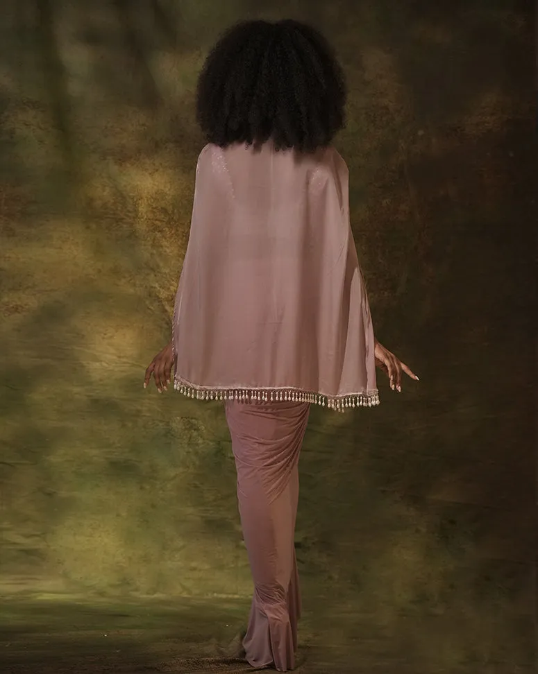 The Lilac Dhoti Set