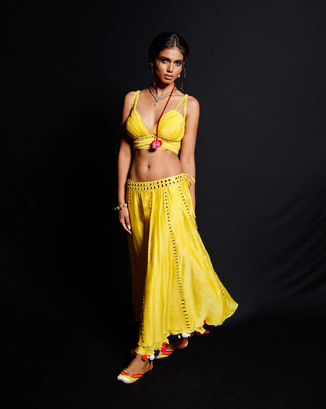 The Phoolon ki Haldi Short Lehenga