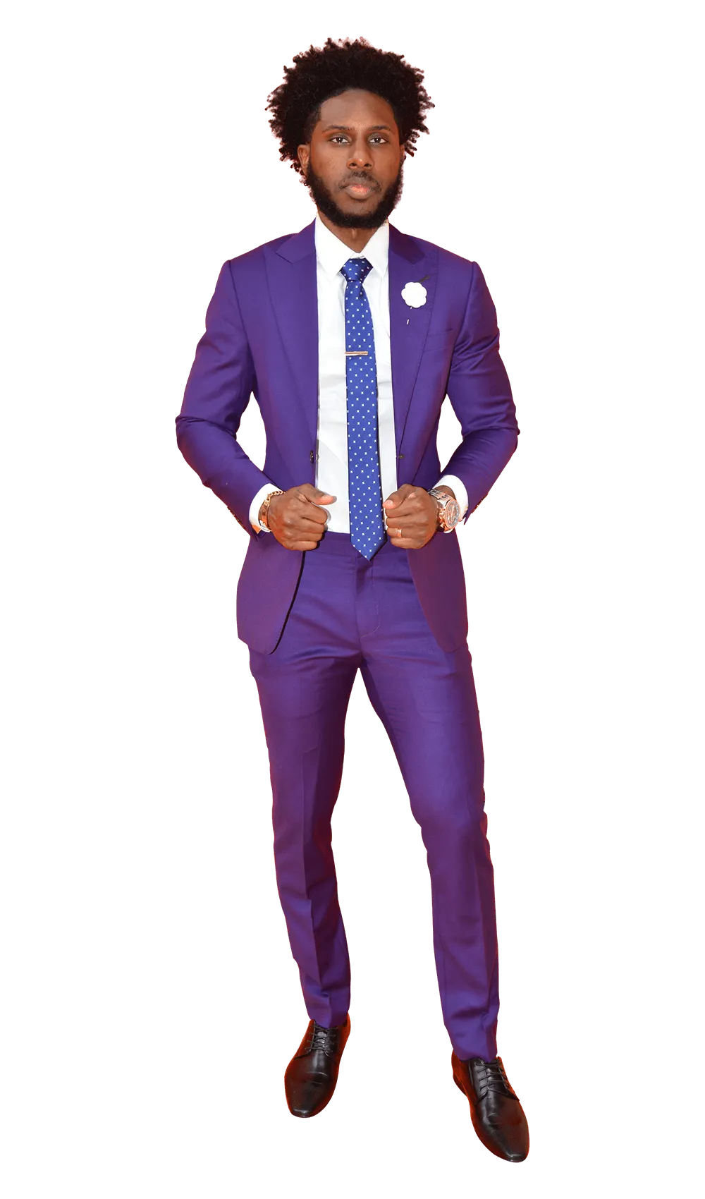 The Regal Purple Suit