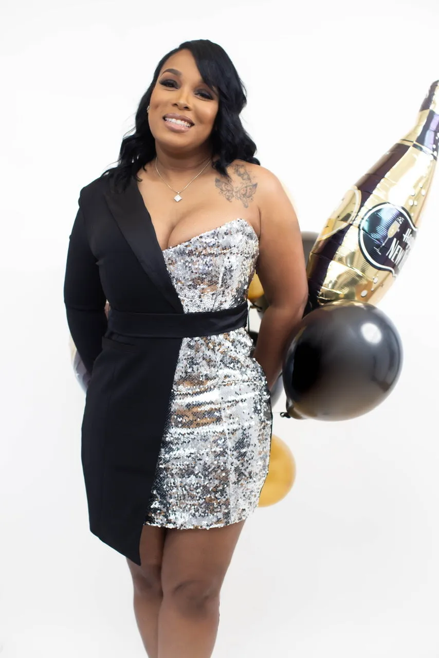 THE “SILVER KNIGHTS” BLAZER DRESS