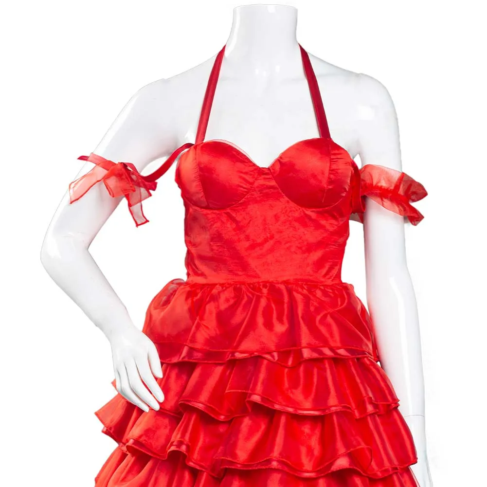 The Suicide Squad(2021) Halloween Carnival Suit Harley Quinn Cosplay Costume Red Dress Outfits
