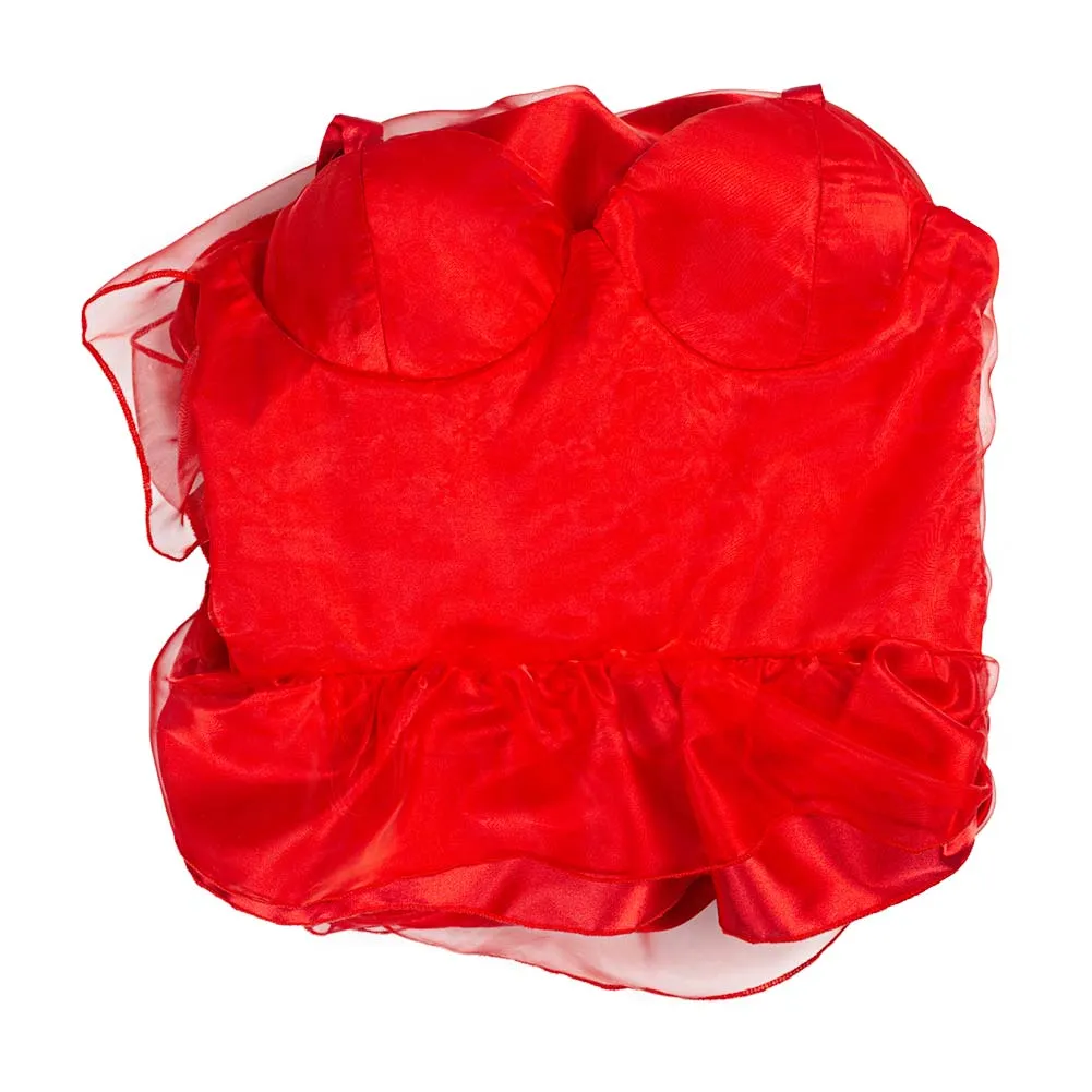 The Suicide Squad(2021) Halloween Carnival Suit Harley Quinn Cosplay Costume Red Dress Outfits