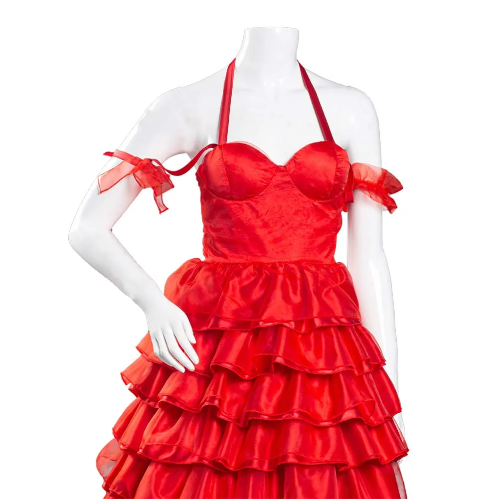 The Suicide Squad(2021) Halloween Carnival Suit Harley Quinn Cosplay Costume Red Dress Outfits